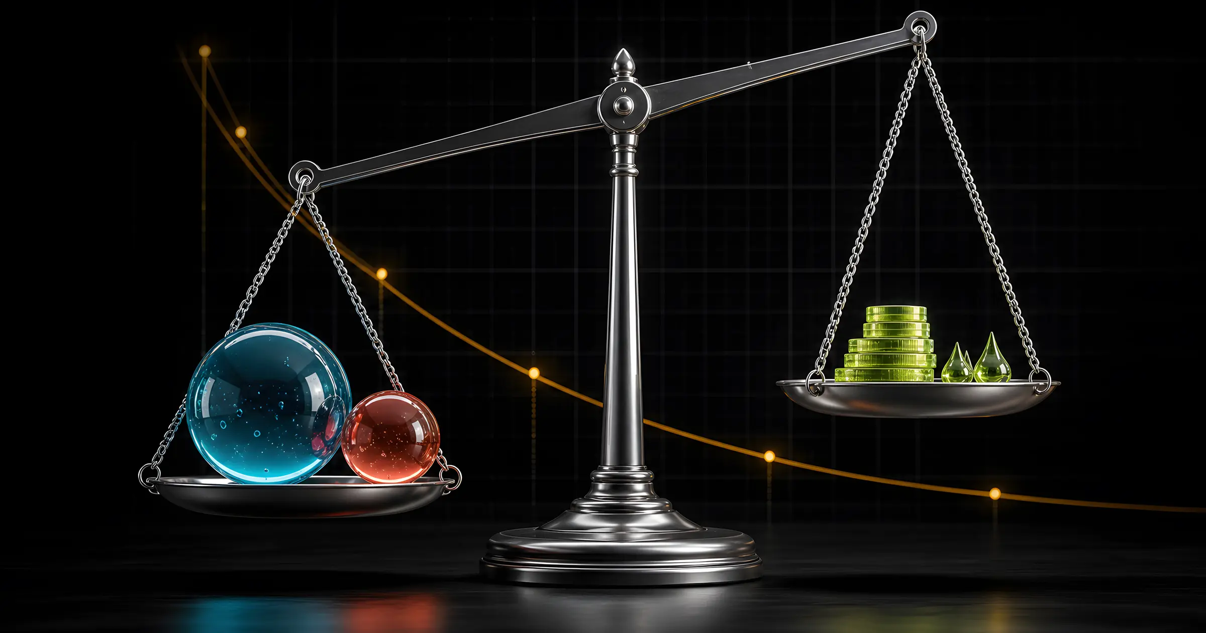A liquidity-pool curve balanced against fee and reward tokens