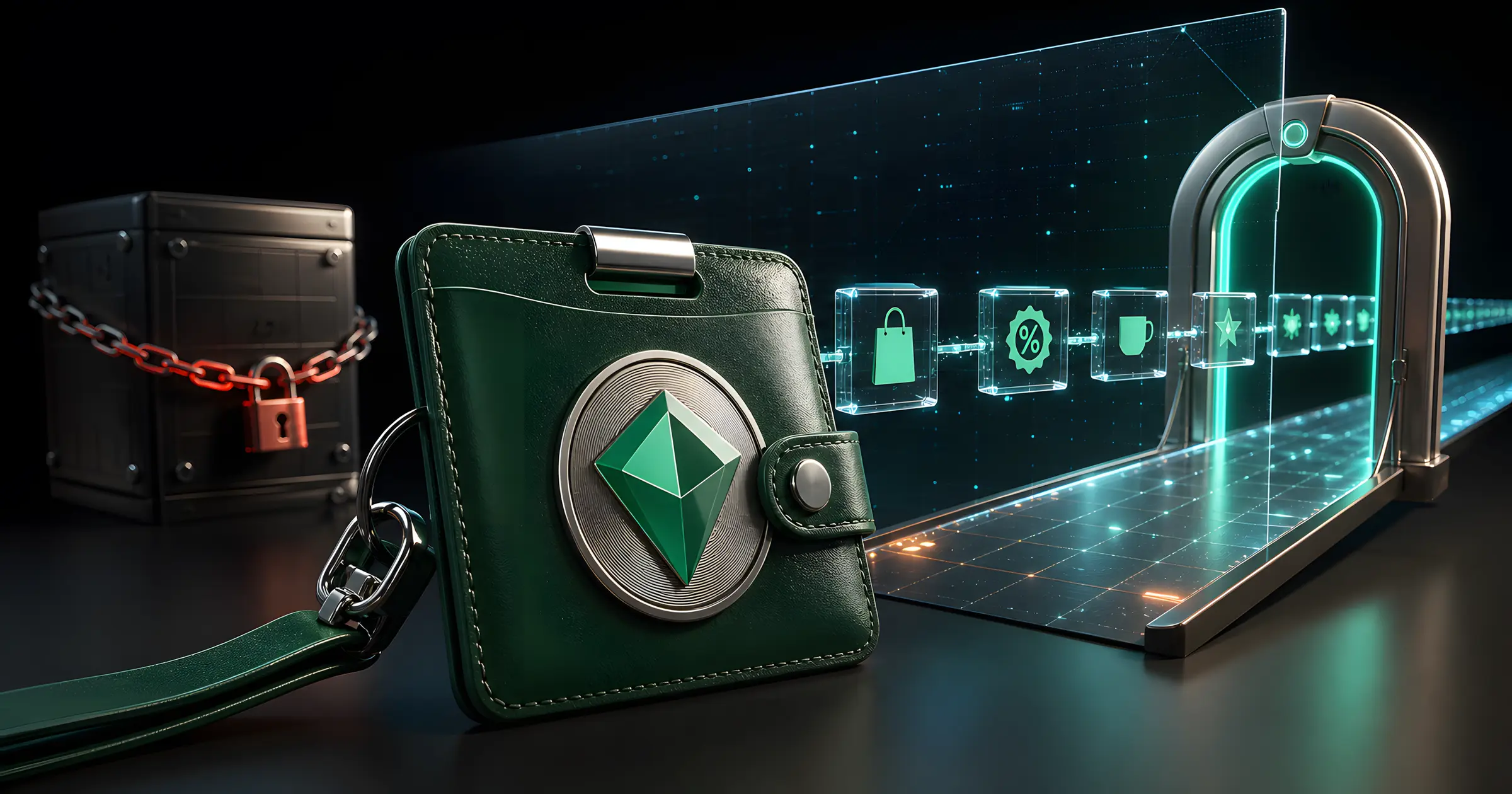 Digital loyalty pass connected to a transparent reward ledger